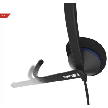 Koss | auriculares | CS195 USB | con cable | on-ear | micrófono | negro