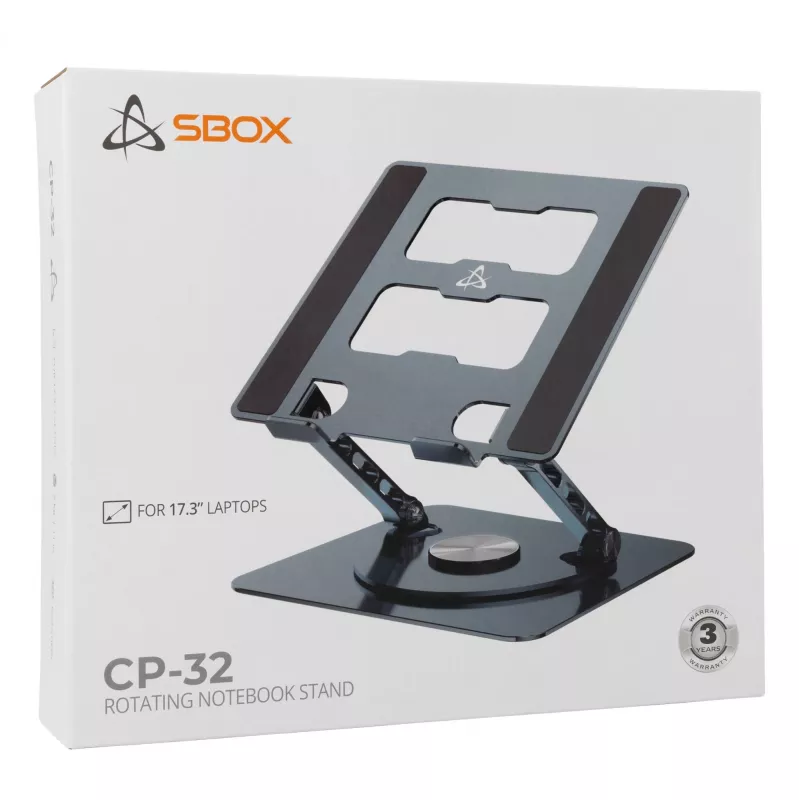 Soporte para portátil Sbox CP-32 rotación 360°