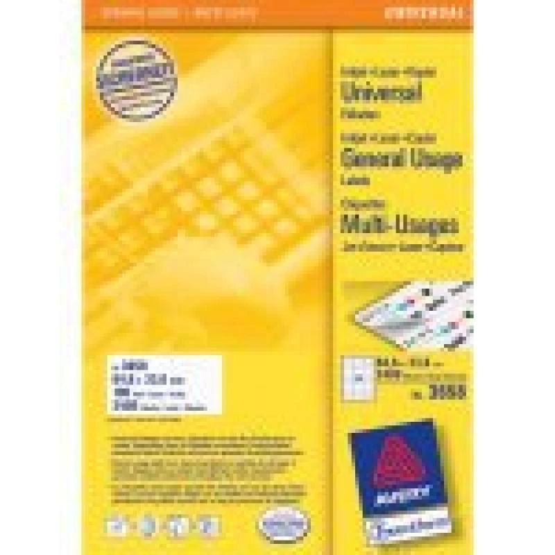 Avery - Etiquetas - Blanco - A4 (210 X 297 Mm) - 100 uds. 24) (3658)