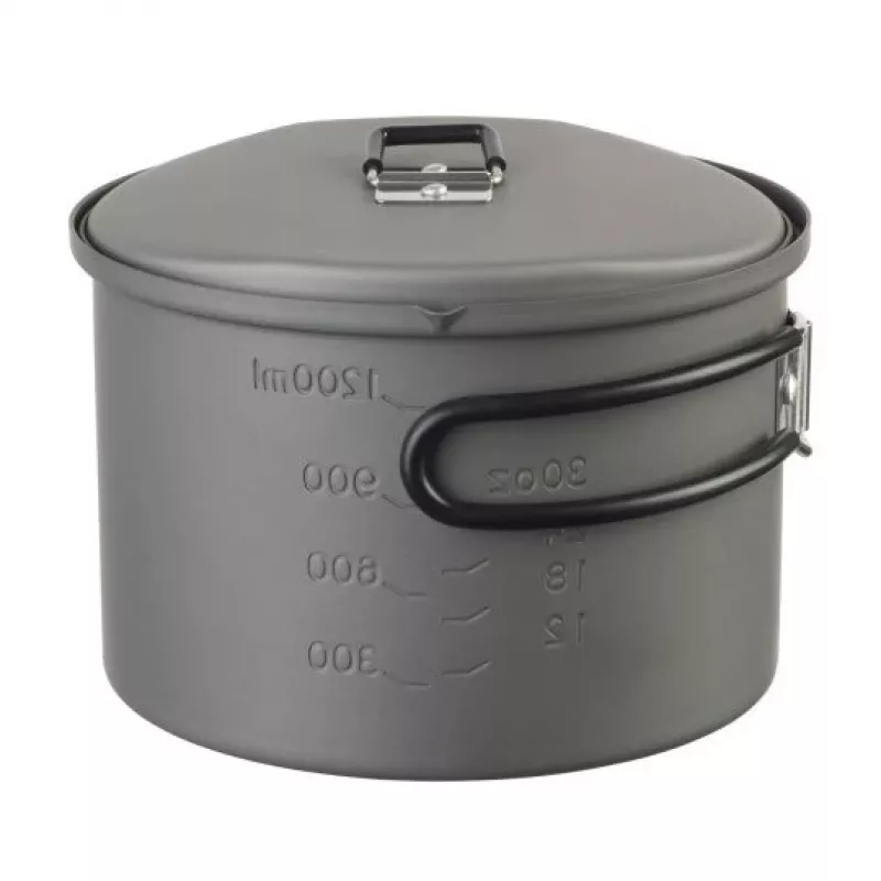ESBIT PT1600HA olla de cocina de camping 1,6 L aluminio, negra