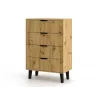 Cómoda SCANDI 4S estrecha roble ARTISAN