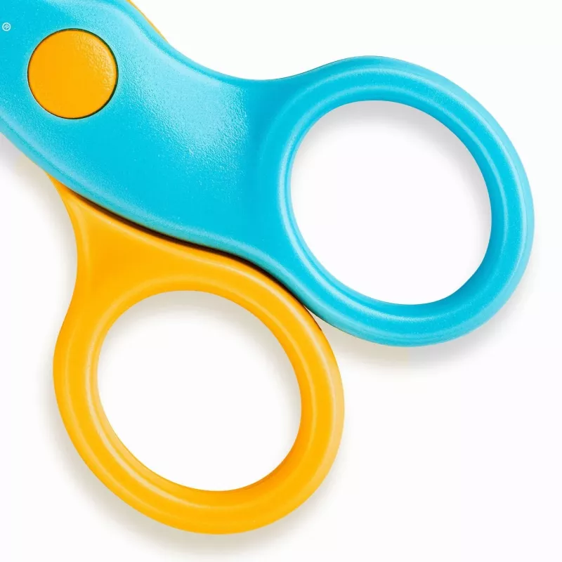 Tijeras Staedtler Noris Junior corte recto azul amarillo 100 mm