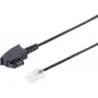 Cable de red ShiverPeaks 70002-0 0,25 m TAE-F a RJ45, cable de parcheo, 4 hilos