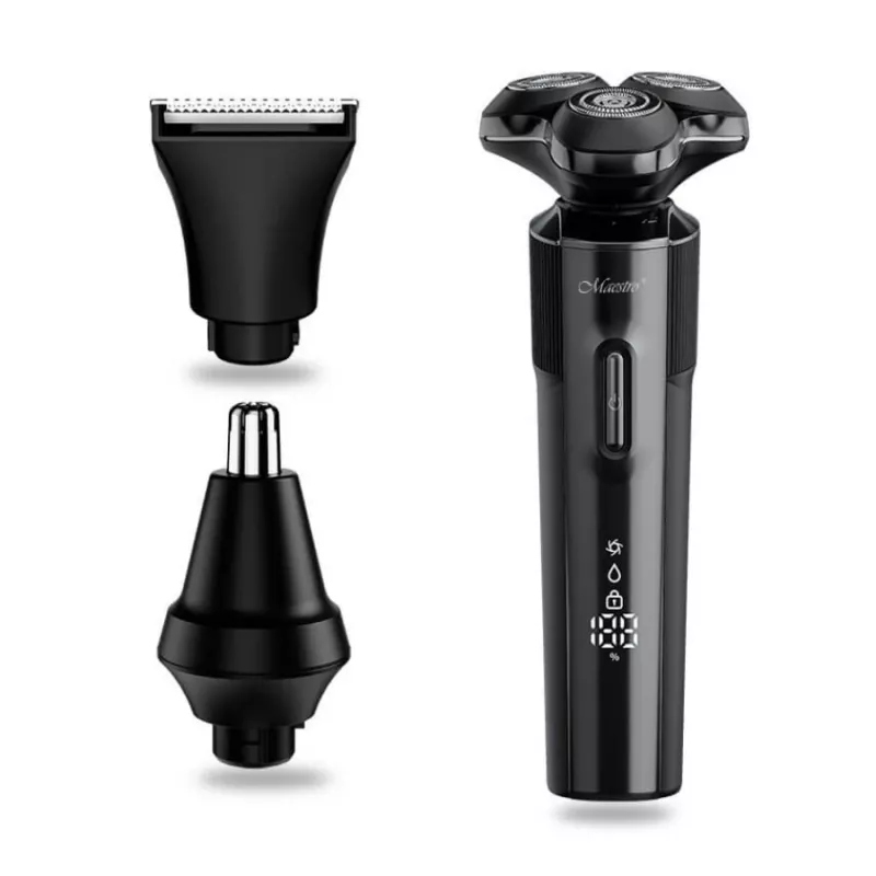 Set de afeitado Maestro MR-678 3 en 1 USB 90 min. recortadora afeitadora recortadora recargable