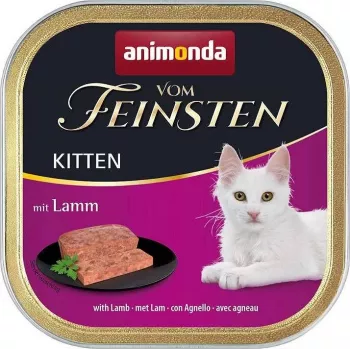 Comida húmeda para gatos animonda Vom Feinsten tarrina 100 g — Junior cordero, proteína 10%, grasa 7%, humedad 80%