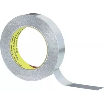 Cinta adhesiva 3M aluminio blando 431 — 55 m de longitud, 25 mm de ancho