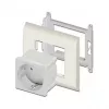 Toma de corriente DELOCK CEE 7/3 (tipo E) blanca, 250 V, 16 A, 4000 W
