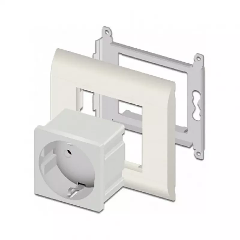 Toma de corriente DELOCK CEE 7/3 (tipo E) blanca, 250 V, 16 A, 4000 W