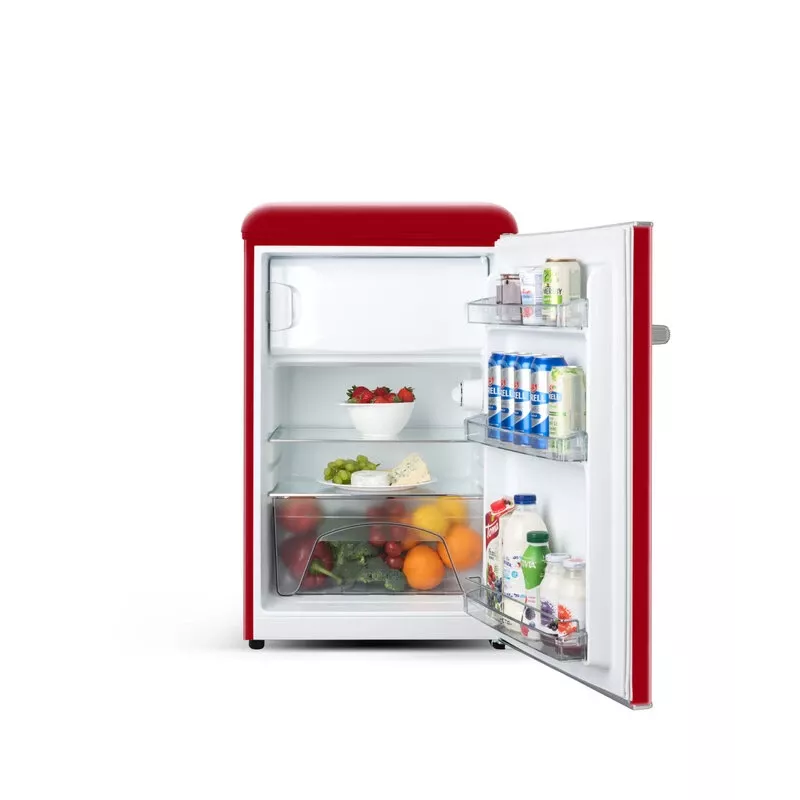 ETA | Frigorífico | ETA253690030E | Clase de eficiencia energética E | De pie | Frigorífico sin congelador | Altura 90 cm | Capacidad neta de refrigeración 92 L | Capacidad neta de congelación 18 L | 38 dB | Rojo