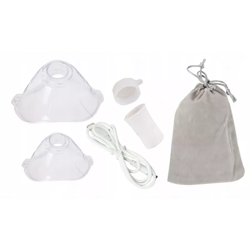 Inhalador portátil ESPERANZA ECN005 — nebulizador de bolsillo compacto, 0,2 ml/min, 21 dB, USB, 2×AA