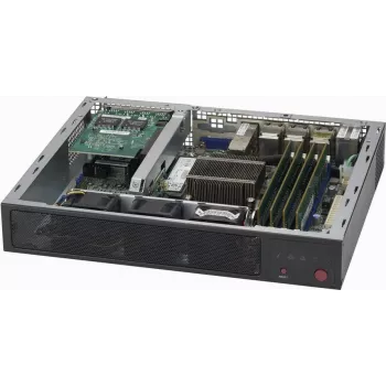 Super Micro Supermicro SCE300 - Rack - montaje en rack - 1U - FlexATX - Negro (CSE-E300)