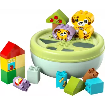 LEGO DUPLO Clasificador de formas Casa de cachorros 10441, 17 piezas, para niños de 1½–5 años