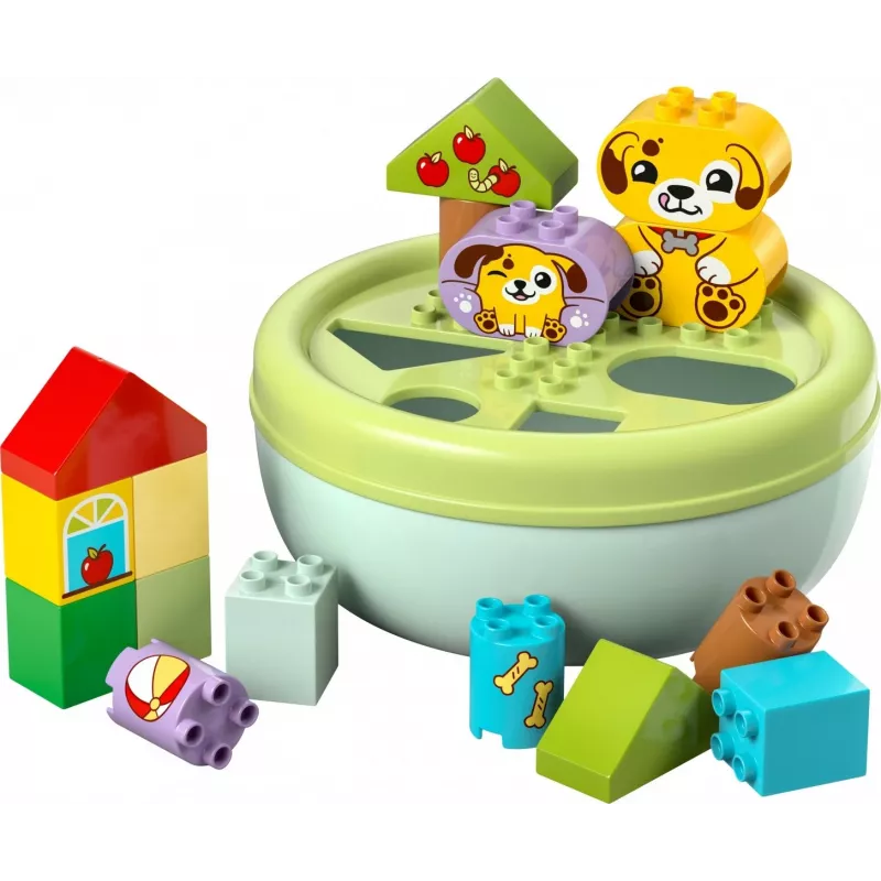 LEGO DUPLO Clasificador de formas Casa de cachorros 10441, 17 piezas, para niños de 1½–5 años