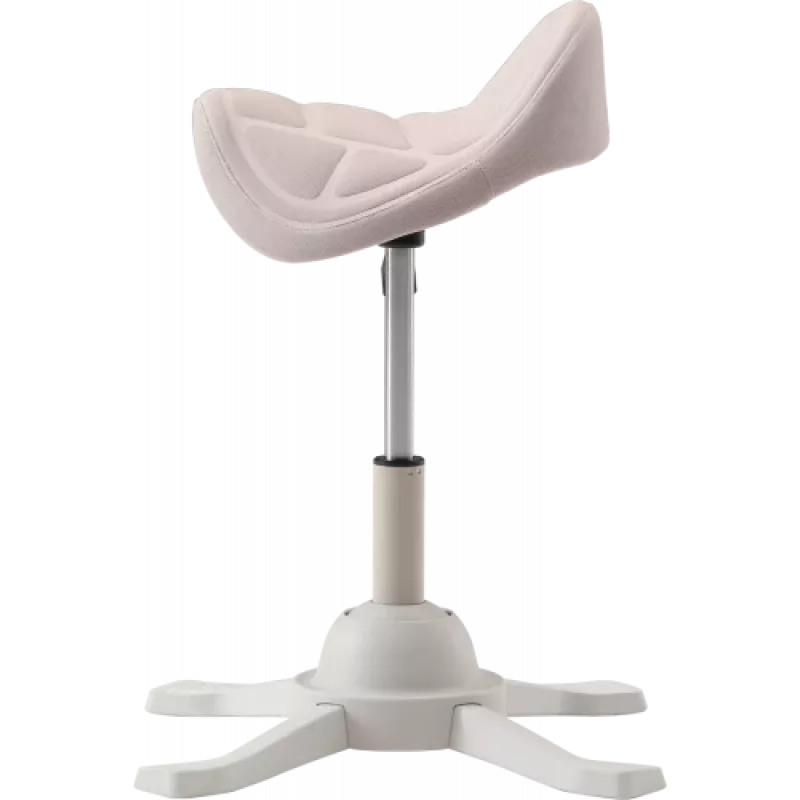 Asiento ergonómico de equilibrio Up Up Toronto blanco, tejido marfil, pistón de gas más largo