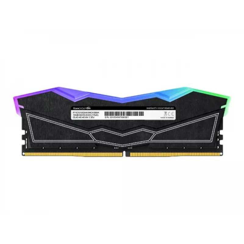 DIMM 32 GB DDR5-6000 (2x 16 GB) Dual-Kit, memoria negra, FF3D532G6000HC38ADC01, Delta RGB, INTEL XMP