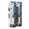 Regleta de enchufes ARMAC R5 — 5 tomas, cable de 5 m, negra