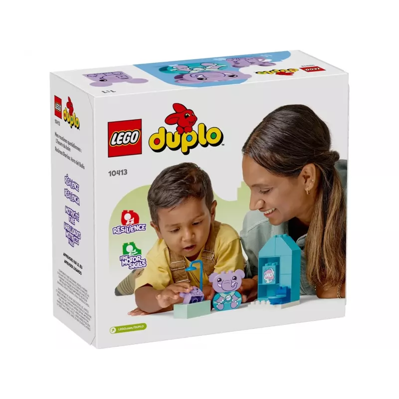 LEGO DUPLO Set de baño divertido 10413 — set de juego de baño para niños pequeños, 15 piezas, edad recomendada 1,5+