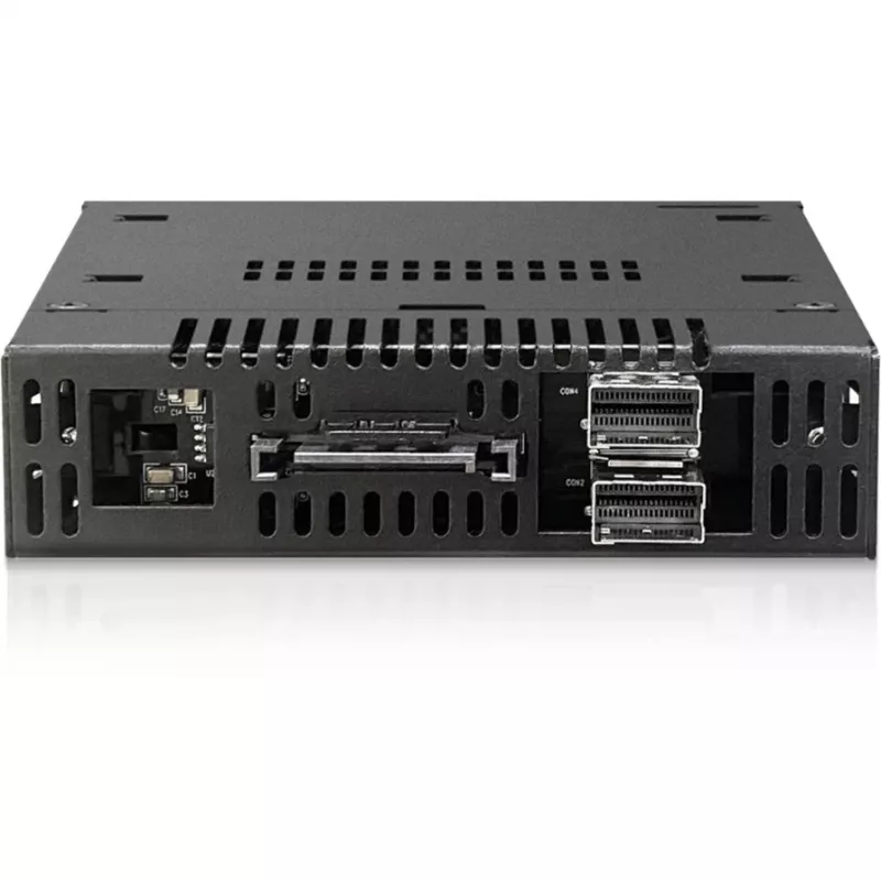 ICY DOCK - ToughArmor - MB834MK-B V2 - 2x M.2 NVMe a 1x bahía de 3,5 inch marco extraíble cerradura de llave metálica SlimSAS 4i negro