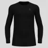 Odlo BL TOP Cuello redondo manga larga ACTIVE WARM ECO Camiseta de hombre, talla M, negra