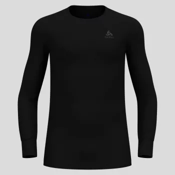 Odlo BL TOP Cuello redondo manga larga ACTIVE WARM ECO Camiseta de hombre, talla M, negra