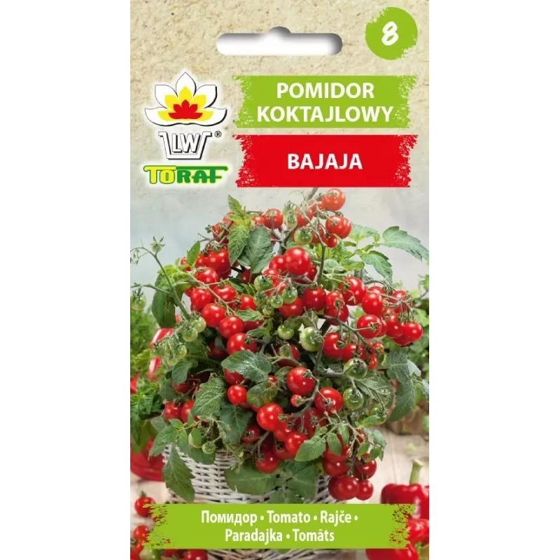 Tomate cherry Bajaja Toraf semillas de hortalizas, paquete de 0,3 g