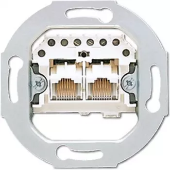 JUNG UAE 2X8 UPO 2 x RJ-45 toma gris (UAE2X8UPO)