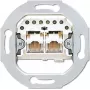 JUNG UAE 2X8 UPO 2 x RJ-45 toma gris (UAE2X8UPO)