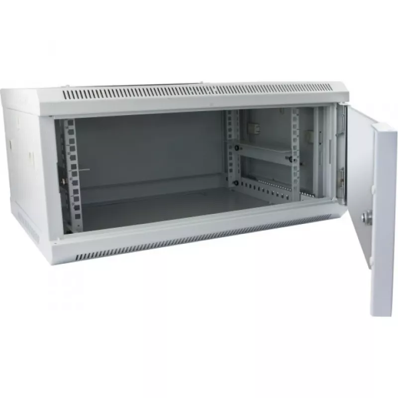 Armario rack de pared ALLNET ALL-SMC6412GRAU 12U, capacidad 50 kg, cerradura con llave, gris