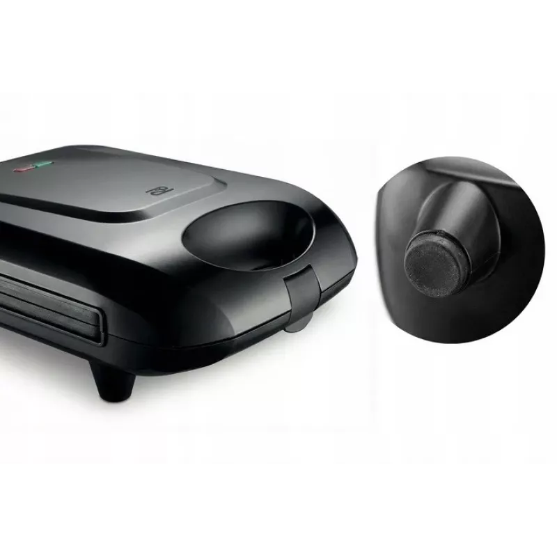 Sandwichera Promis STP 25 XXL, 4 tostadas, 1400 W, negro