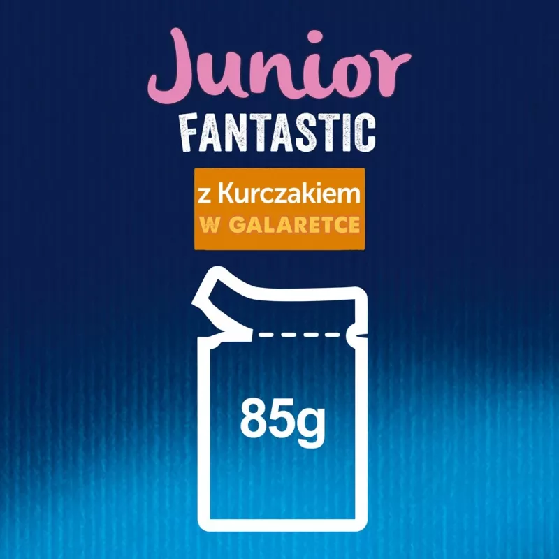 Purina Felix Fantastic Junior comida húmeda para gatos, 85 g