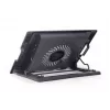 Base de refrigeración para portátil Gembird NBS-1F17T-01, para pantallas de hasta 17 inch, 1 ventilador de 15 cm, USB 2.0, 370×265×33 mm, 350 mA, negro