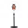 LogiLink trípode con anillo de luz para smartphone con disparador remoto para smartphone de 10,16 cm - 17,78 cm (4 - 17,80cm (7)), - 1 unidad (AA0152)