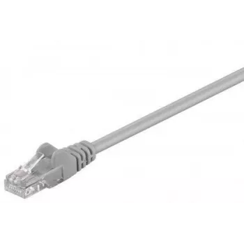 Wentronic Goobay Cable de red CAT 5e, U/UTP, Gris, 15 m - CCA mezcla de cobre (68352)