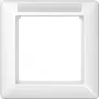 JUNG AS 581 BF INA WW. Color del producto: Blanco, Material: Termoplástico. Ancho: 80,5 mm, Alto: 80,5 mm (AS581BFINAWW)