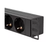 LogiLink - regleta de alimentación (montaje en rack) - 3500 vatios - entrada CEE 7/7 - salidas: 8 (2 x USB, 8 x CEE 7/7) - 1U - 4