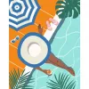 Set de pintar por números Ravensburger CreArt – Pool Time (set de pintura, modelo 25523)