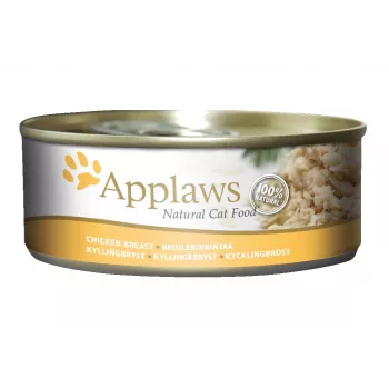 APPLAWS filete de pollo con espárragos en caldo - Comida húmeda para gatos - 70 g