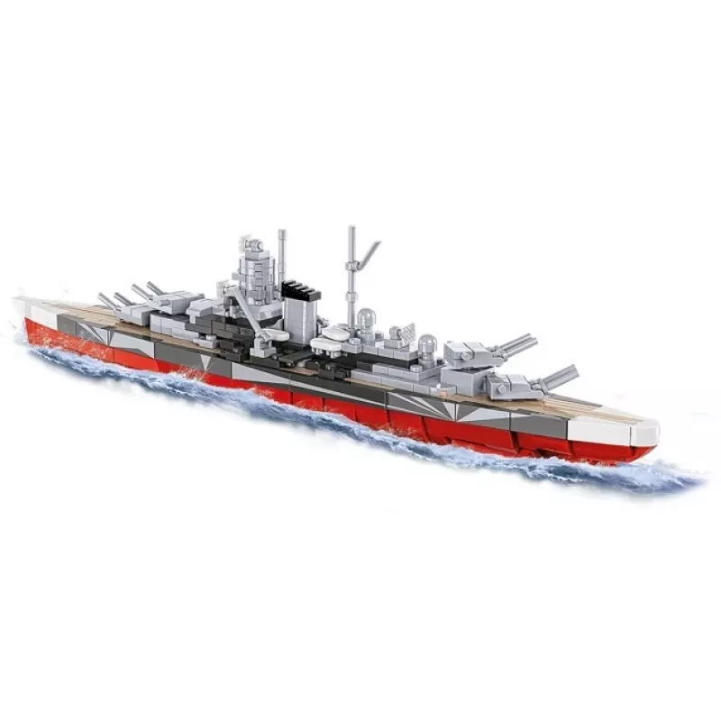 Set de construcción Cobi acorazado Tirpitz modelo con 593 piezas, a escala y con características de exhibición