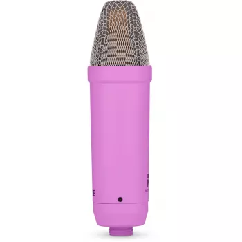 NT1 Signature + cable XLR + brazo de estudio de sobremesa, micrófono lila, pack