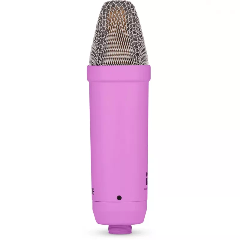 NT1 Signature + cable XLR + brazo de estudio de sobremesa, micrófono lila, pack