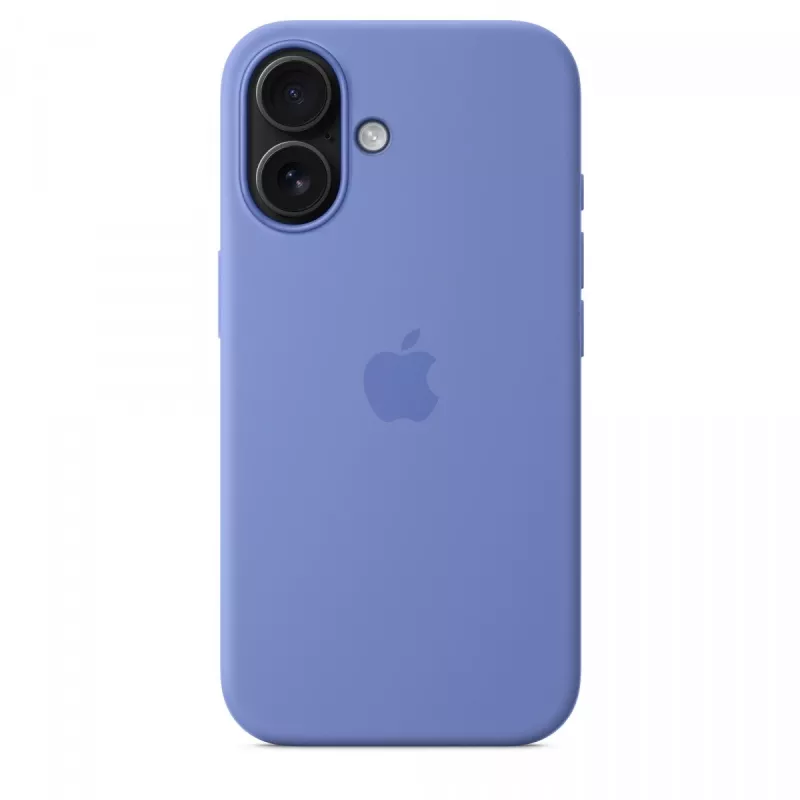 Funda de silicona para iPhone 16 con MagSafe - periwinkle
