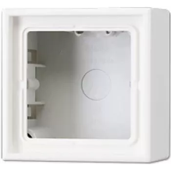 Caja de instalación JUNG LS 581 A WW, caja de dispositivo 81×81×47 mm, blanca