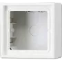 Caja de instalación JUNG LS 581 A WW, caja de dispositivo 81×81×47 mm, blanca