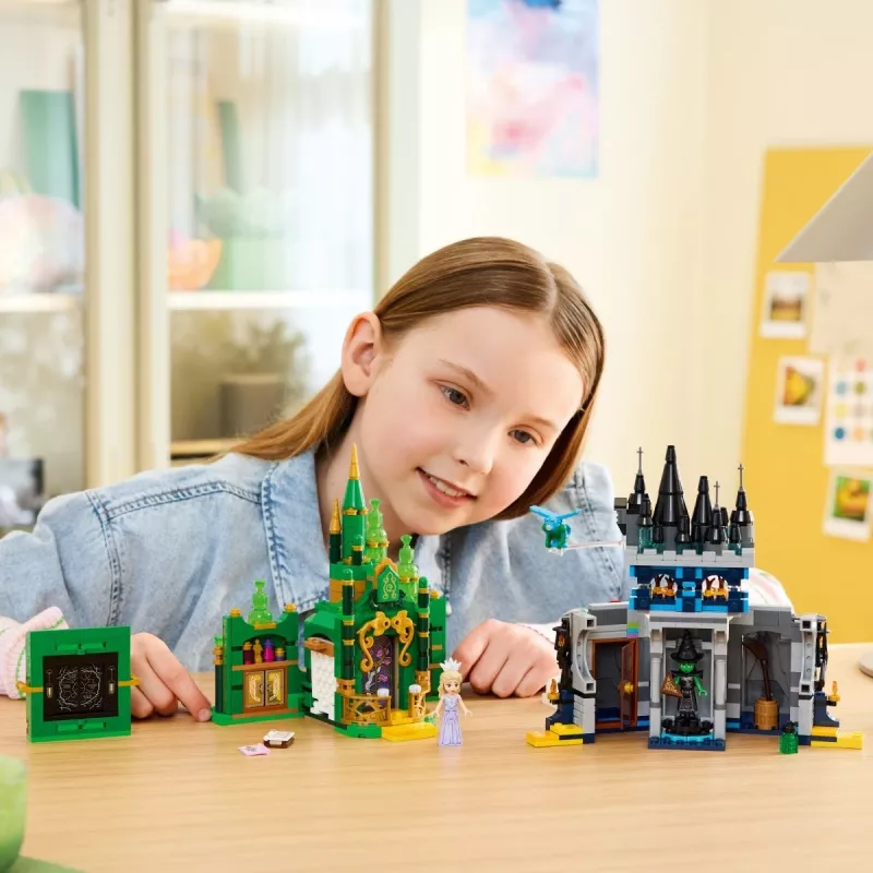 Set LEGO Wicked 75689 — set de juego Ciudad Esmeralda y castillo Kiamo Ko
