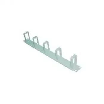 LogiLink - panel de gestión de cables - gris claro, RAL 7035 - 1U - 48,3 cm (19)