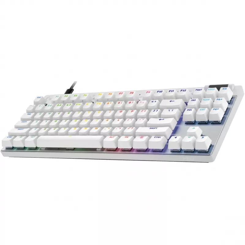 Logitech G PRO X TKL RAPID Teclado gaming, distribución QWERTZ, blanco (920-013240)