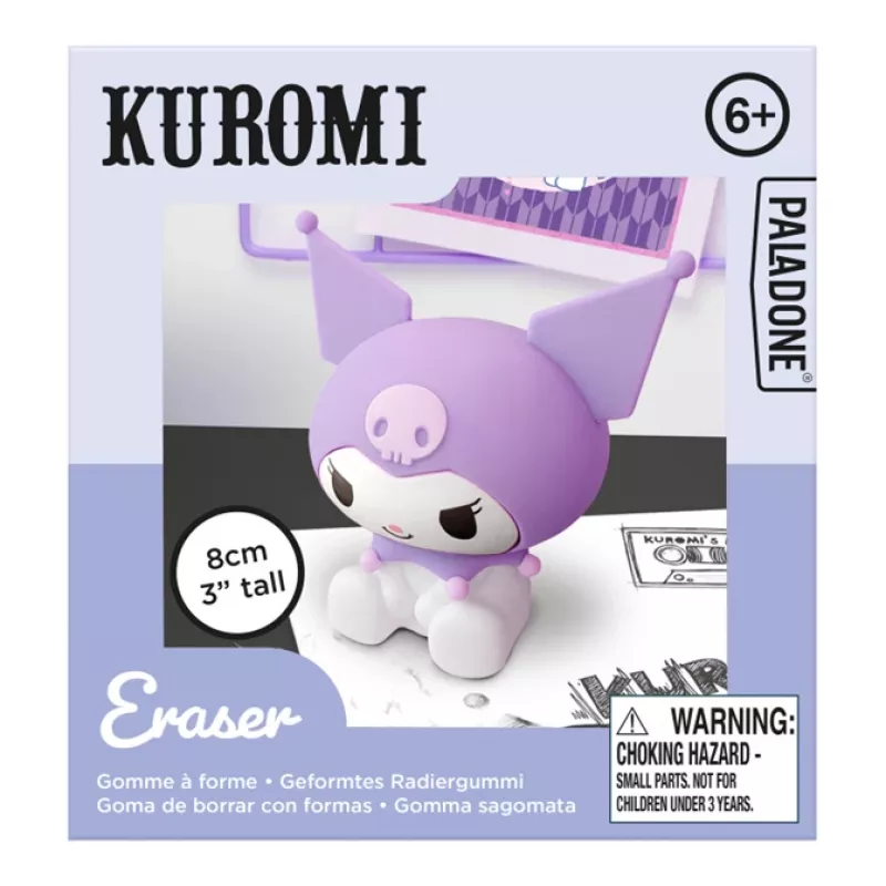 Goma de borrar Paladone Kuromi Chunky goma de borrar novedosa PP14533KUR, goma con forma de personaje, tamaño coleccionable
