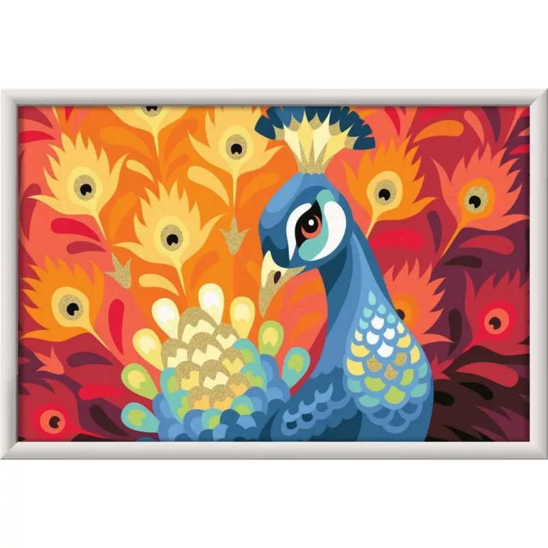 Set de pintura y moldeado Ravensburger CreArt Proud Peacock — set de pintura