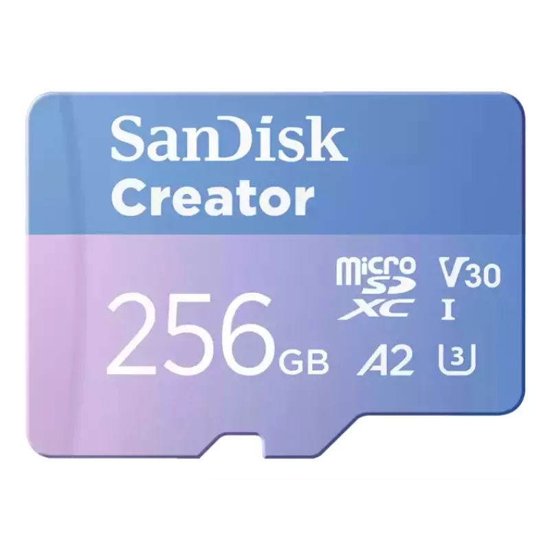 SanDisk Creator tarjeta de memoria microSD 256 GB, altas velocidades de transferencia de hasta 190 MB/s