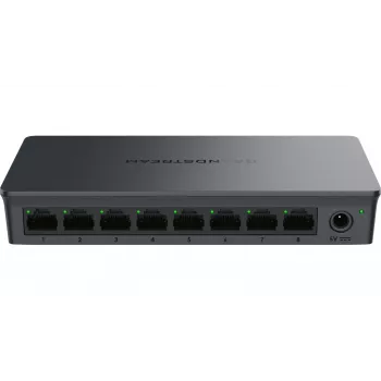 Switch no gestionado Grandstream GWN7701 — 8× Gigabit (10/100/1000), carcasa de plástico, conmutación 16 Gbit/s, sin PoE